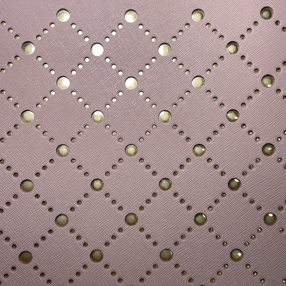 Michael Kors Light Pink Tote with Cutout Gold Accents - Picture 4 of 16